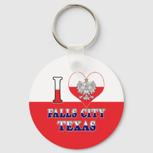 Chaveiro I Heart Love Falls City Texas