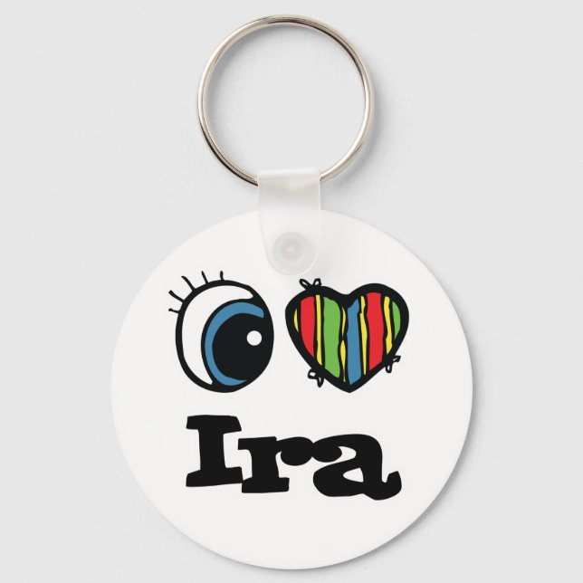 Chaveiro I Heart (Love) Ira (Frente)