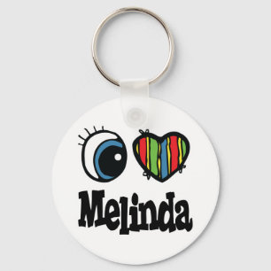 Chaveiro I Heart (Love) Melinda