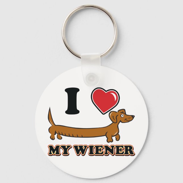CHAVEIRO I-HEART-MY-WEINER (Frente)