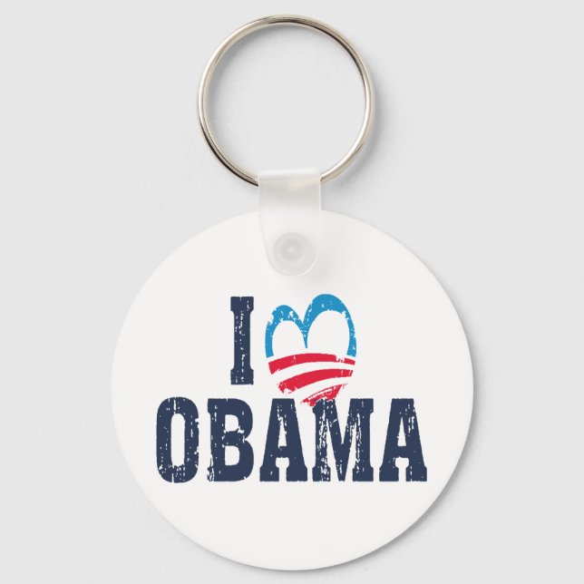 Chaveiro I Heart Obama (Frente)