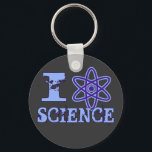 Chaveiro I Heart (ou Atomic Symbol) Science<br><div class="desc">Enquanto os átomos são bonito pequenos,  você ama eles podem ser enormes. Ou ciência em geral. Funciona em todos os níveis.</div>