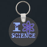 Chaveiro I Heart (ou Atomic Symbol) Science<br><div class="desc">Enquanto os átomos são bonito pequenos,  você ama eles podem ser enormes. Ou ciência em geral. Funciona em todos os níveis.</div>