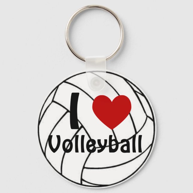 Chaveiro I Heart Voleibol (Frente)