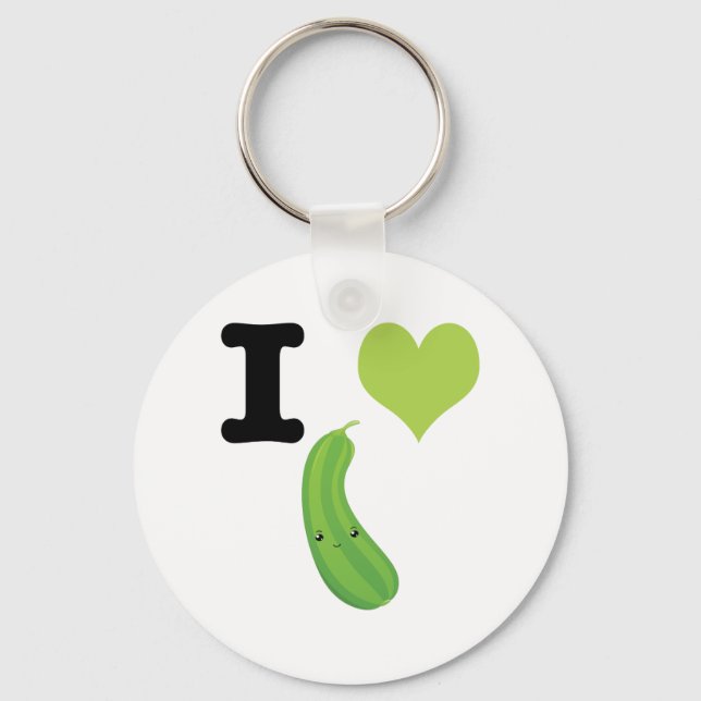 Chaveiro I Heart Zucchini (Frente)