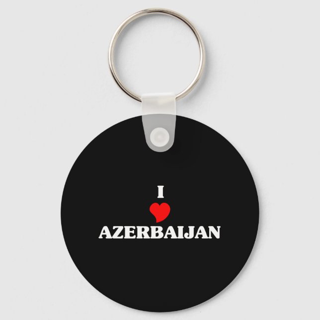 Chaveiro I Love Azerbaijão (Frente)
