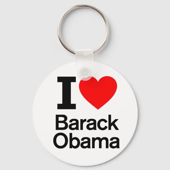 Chaveiro I Love Barack Obama (Frente)
