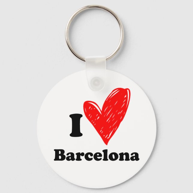 Chaveiro I Love Barcelona (Frente)