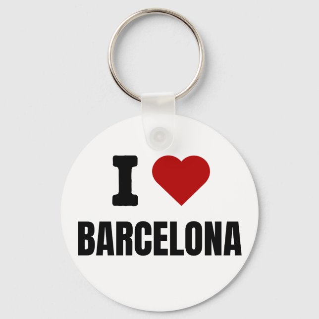 Chaveiro I love Barcelona - I heart Barcelona Spain (Frente)