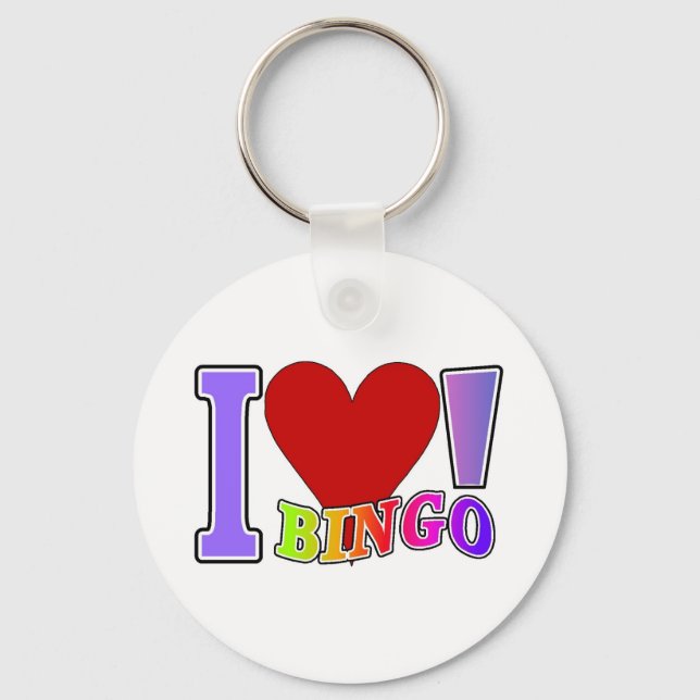 Chaveiro I Love Bingo (Frente)