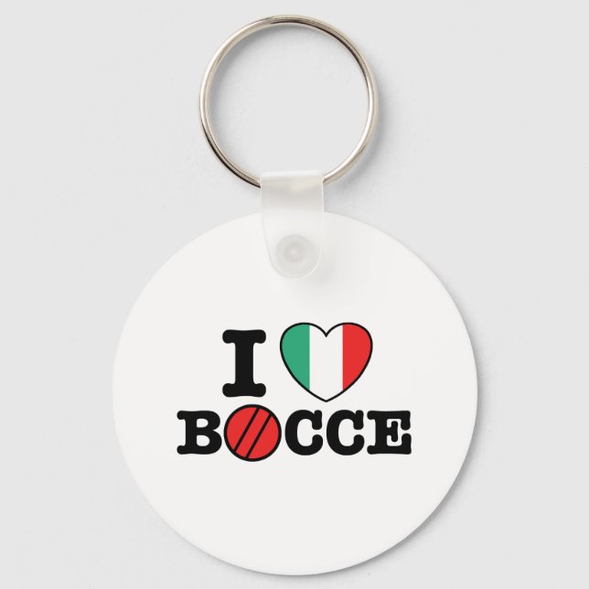 Chaveiro I Love Bocce (Frente)