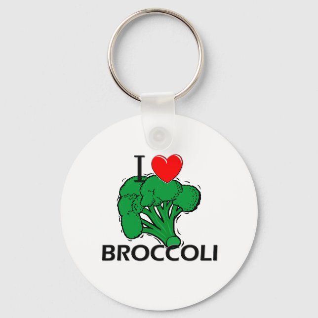Chaveiro I Love Broccoli (Frente)