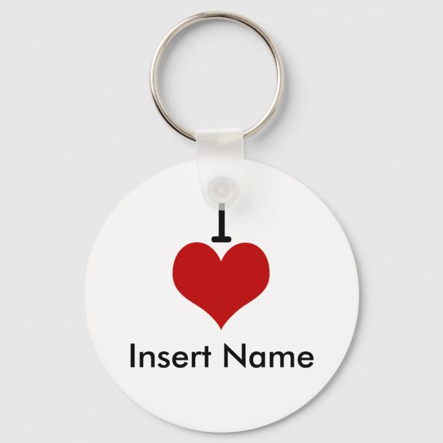 Chaveiro I Love (coração) (Frente)