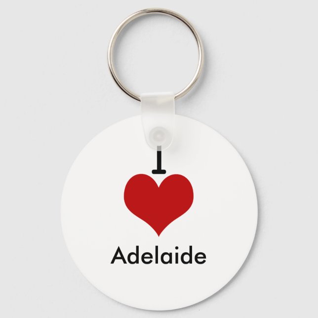 Chaveiro I Love (coração) Adelaide (Frente)