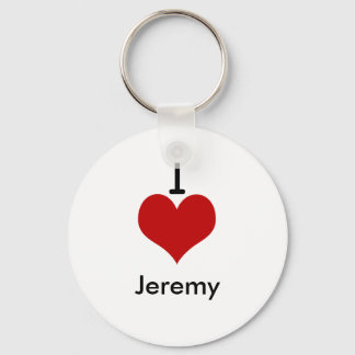 Chaveiro I Love (coração) Jeremy