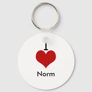 Chaveiro I Love (coração) Norm