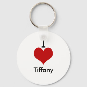 Chaveiro I Love (coração) Tiffany