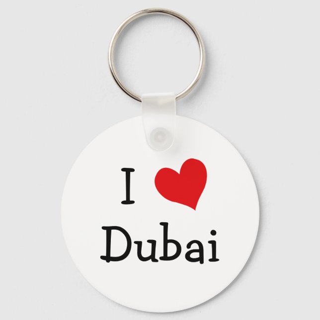 Chaveiro I Love Dubai (Frente)