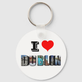 Chaveiro I Love Dublin Ireland 3D Viagem Photo