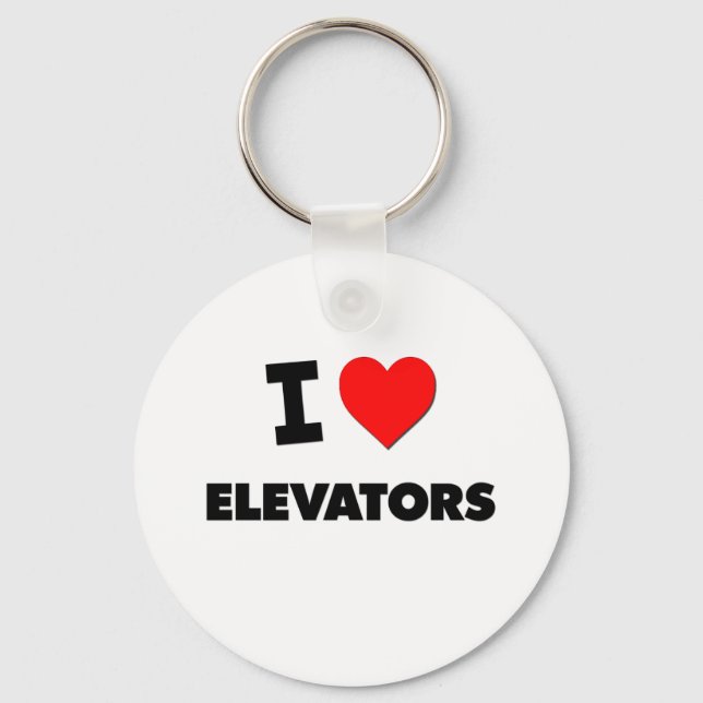 Chaveiro I love Elevators (Frente)