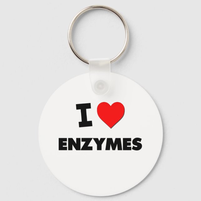 Chaveiro I love Enzymes (Frente)