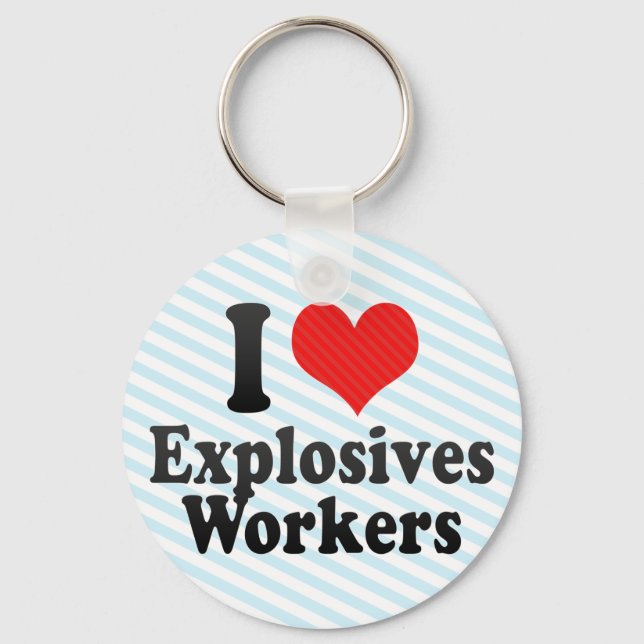Chaveiro I Love Explosives Workers (Frente)