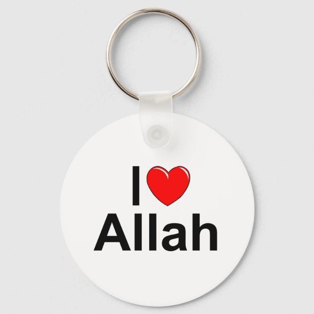 Chaveiro I Love (Heart) Allah (Frente)