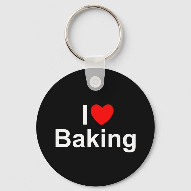 Chaveiro I Love (Heart) Baking (Frente)