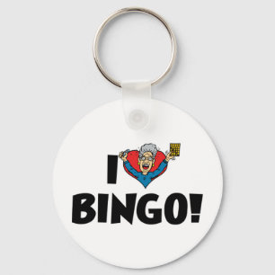 Chaveiro I Love Heart Bingo! - Bingo Lovers