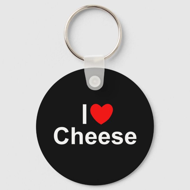 Chaveiro I Love (Heart) Cheese (Frente)
