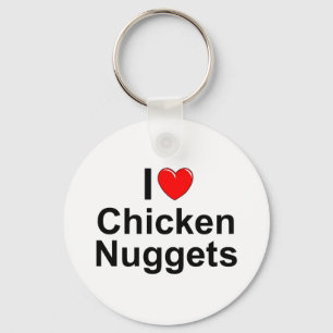 Chaveiro I Love (Heart) Chicken Nuggets
