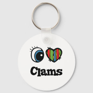 Chaveiro I Love (Heart) Clams