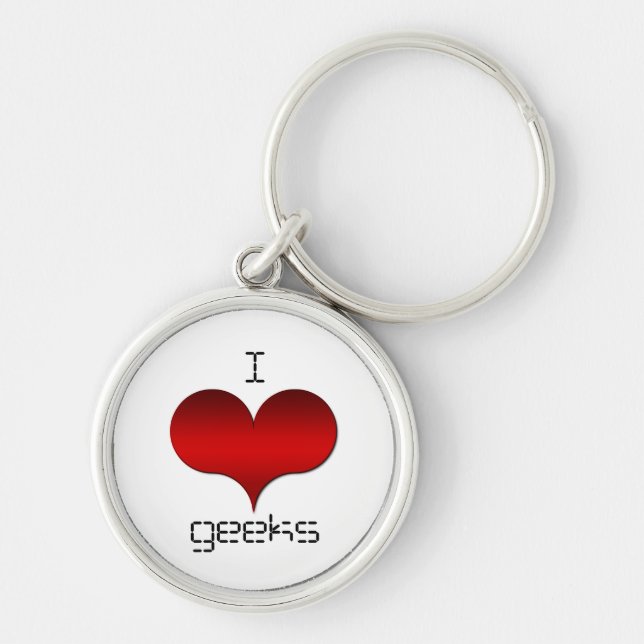 Chaveiro I Love (Heart) Geek (Frente)