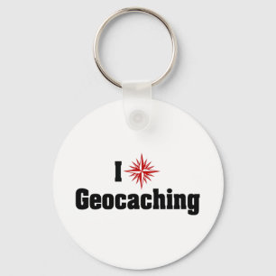 Chaveiro I Love Heart Geocaching - Treasure Hunter