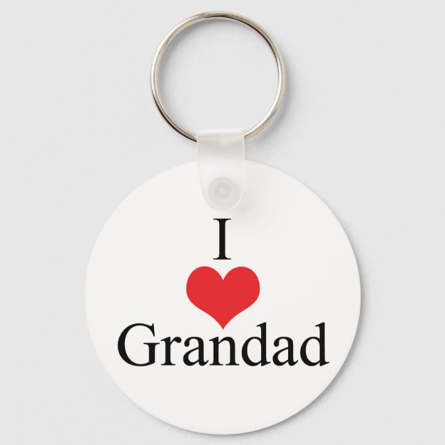 Chaveiro I Love (Heart) Grandad (Frente)
