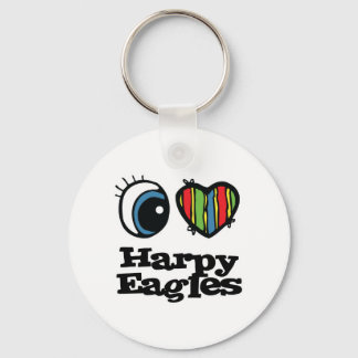 Chaveiro I Love (Heart) Harpy Eagles