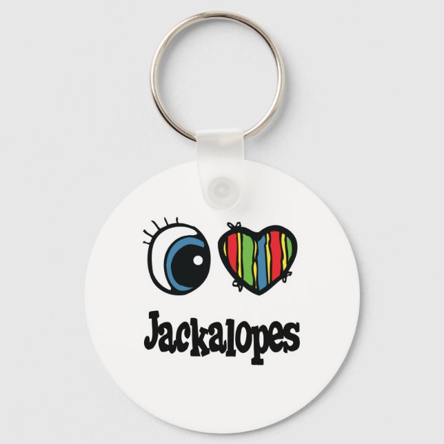 Chaveiro I Love (Heart) Jackalopes (Frente)