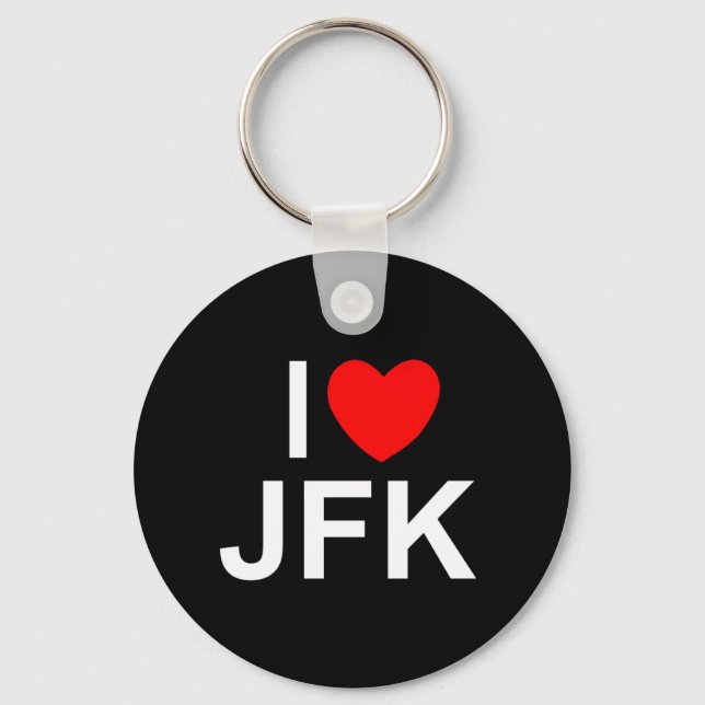 Chaveiro I Love (Heart) JFK (Frente)