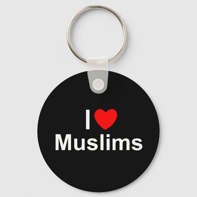 Chaveiro I Love (Heart) Muslims (Frente)