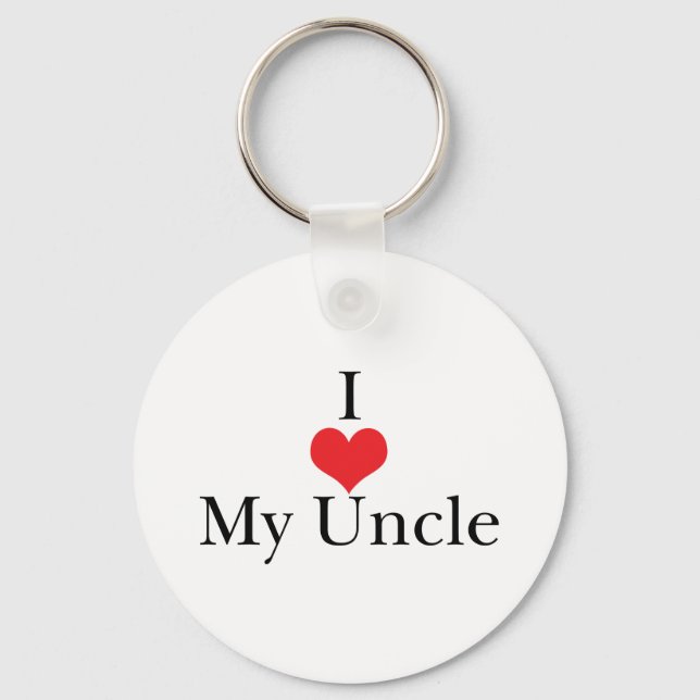 Chaveiro I Love (Heart) My tio (Frente)