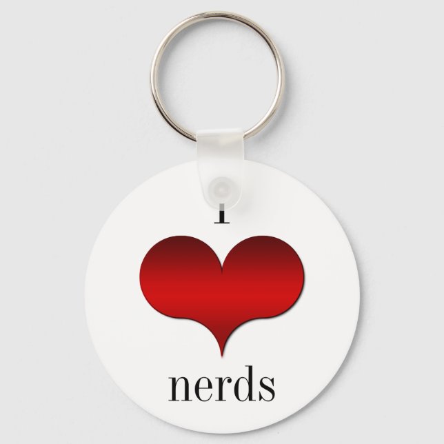 Chaveiro I Love (Heart) Nerd (Frente)