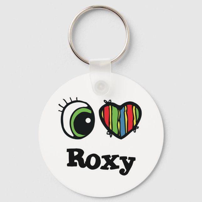 Chaveiro I Love (Heart) Roxy (Frente)