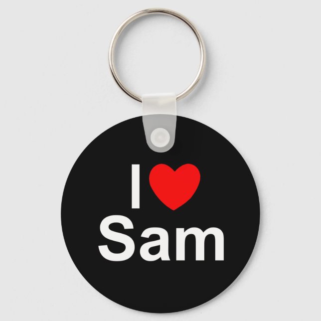 Chaveiro I Love (Heart) Sam (Frente)