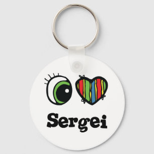 Chaveiro I Love (Heart) Sergei