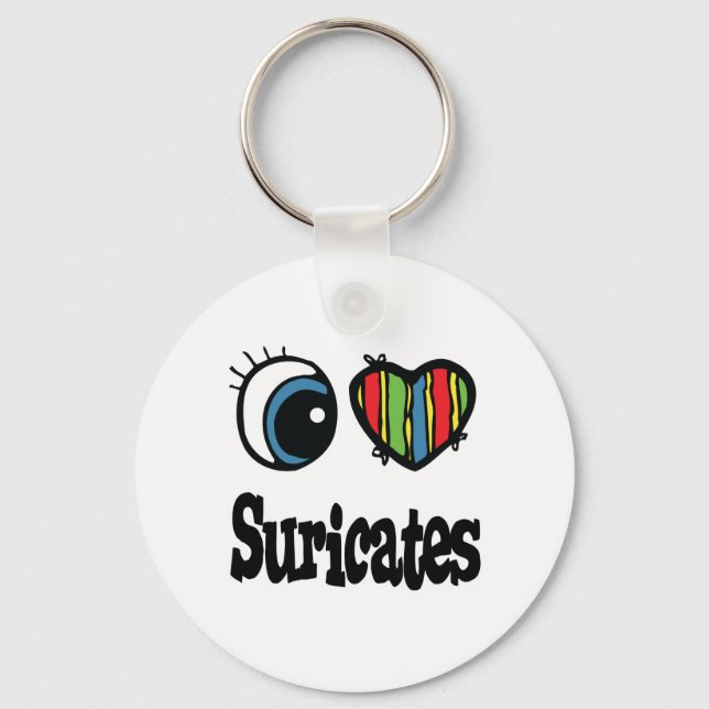 Chaveiro I Love (Heart) Suricates (Frente)