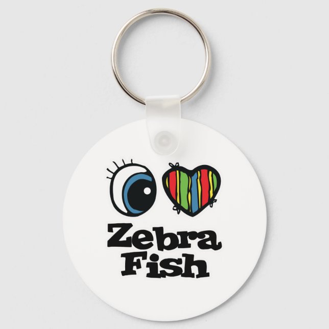 Chaveiro I Love (Heart) Zebrafish