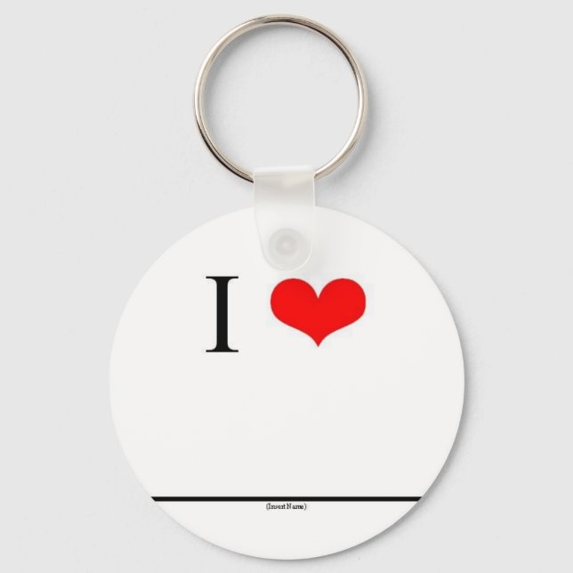 Chaveiro I Love (Inserir Nome) (Frente)
