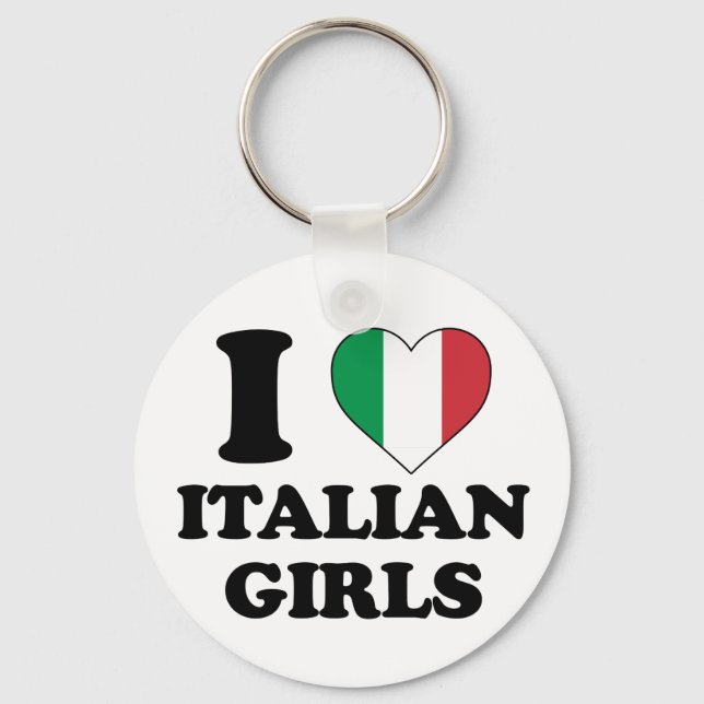 Chaveiro I love Italian girls (Frente)
