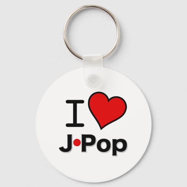 Chaveiro I Love J-Pop (Frente)