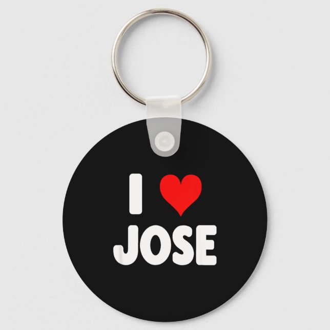 Chaveiro I Love Jose - Heart  (Frente)